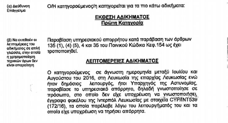 ΚΑΤΗΓΟΡΗΤΗΡΙΟ ΥΠΑΡΧΗΓΟΣ