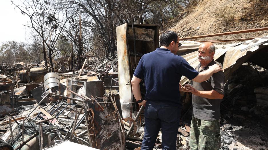 Νίκος Χριστοδουλίδης πυρόπληκτοι